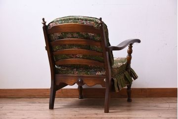 中古　穂高　WINDSOR　飛騨産業　キツツキマーク　1人掛けソファ(両肘付きチェア)(1)