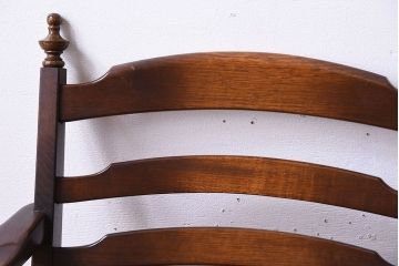 中古　穂高　WINDSOR　飛騨産業　キツツキマーク　1人掛けソファ(両肘付きチェア)(1)