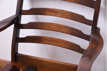 中古　穂高　WINDSOR　飛騨産業　キツツキマーク　1人掛けソファ(両肘付きチェア)(1)