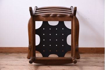 中古　穂高　WINDSOR　飛騨産業　キツツキマーク　1人掛けソファ(両肘付きチェア)(1)