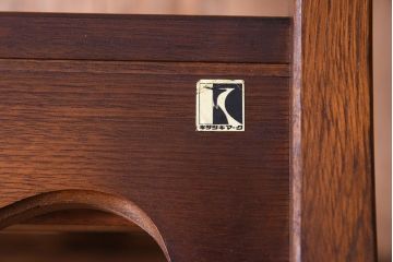 中古　穂高　WINDSOR　飛騨産業　キツツキマーク　1人掛けソファ(両肘付きチェア)(2)