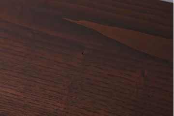 アンティーク家具　大正昭和期　アンティーク　脚付き!丸窓がお洒落な木製ローボード