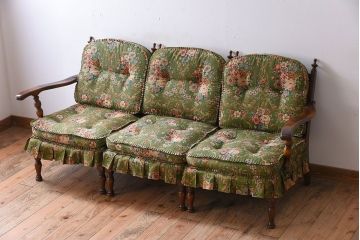 中古　飛騨産業　穂高　WINDSOR　3人掛けソファ(リビングチェア)(2)