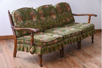 中古　飛騨産業　穂高　WINDSOR　3人掛けソファ(リビングチェア)(2)