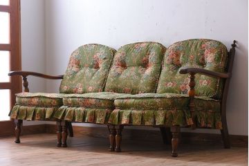 中古　飛騨産業　穂高　WINDSOR　3人掛けソファ(リビングチェア)(2)