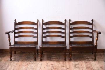 中古　飛騨産業　穂高　WINDSOR　3人掛けソファ(リビングチェア)(2)