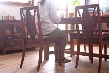 ヴィンテージ家具　北欧ビンテージ　G-PLAN　Xバックチェア(ダイニングチェア)(3)