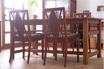 ヴィンテージ家具　北欧ビンテージ　G-PLAN　Xバックチェア(ダイニングチェア)(3)