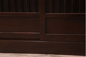 中古　民芸家具　高級品　四尺　欅材の重ね水屋箪笥(食器棚)(定価約128万円)