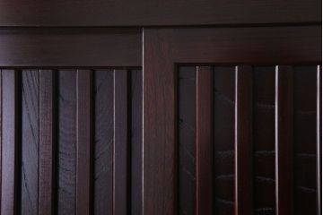 中古　民芸家具　高級品　四尺　欅材の重ね水屋箪笥(食器棚)(定価約128万円)