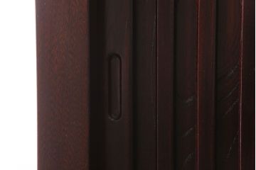 中古　民芸家具　高級品　四尺　欅材の重ね水屋箪笥(食器棚)(定価約128万円)