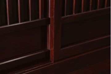 中古　民芸家具　高級品　四尺　欅材の重ね水屋箪笥(食器棚)(定価約128万円)