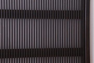 裏ガラス入り!ガラス帯のアンティーク格子戸2枚セット