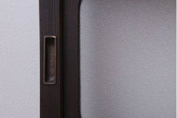 裏ガラス入り!ガラス帯のアンティーク格子戸2枚セット