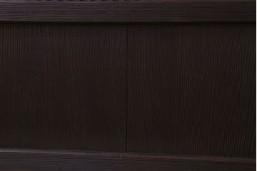 裏ガラス入り!ガラス帯のアンティーク格子戸2枚セット