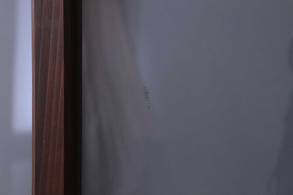 大正期　金具付き!上質なすりガラス戸2枚セット