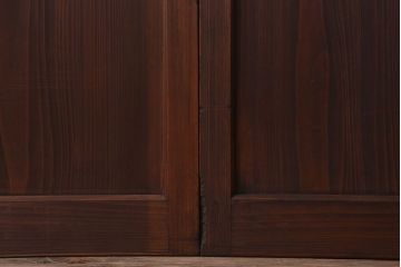 大正期　金具付き!上質なすりガラス戸2枚セット