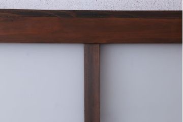 大正期　金具付き!上質なすりガラス戸2枚セット