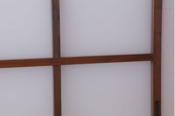 大正期　金具付き!上質なすりガラス戸2枚セット