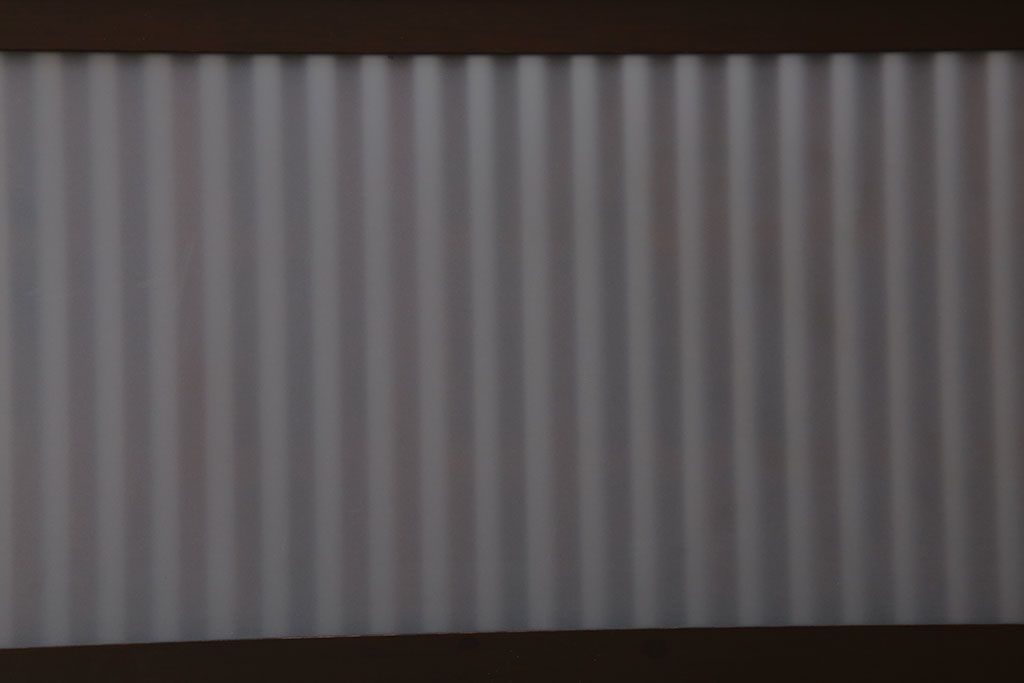 古民具・骨董　裏ガラス付き!ガラス帯のアンティーク格子戸4枚セット