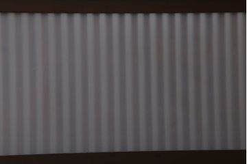 古民具・骨董　裏ガラス付き!ガラス帯のアンティーク格子戸4枚セット