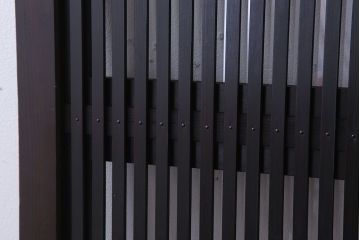 裏ガラス入り!ダイヤガラス帯のアンティーク格子戸