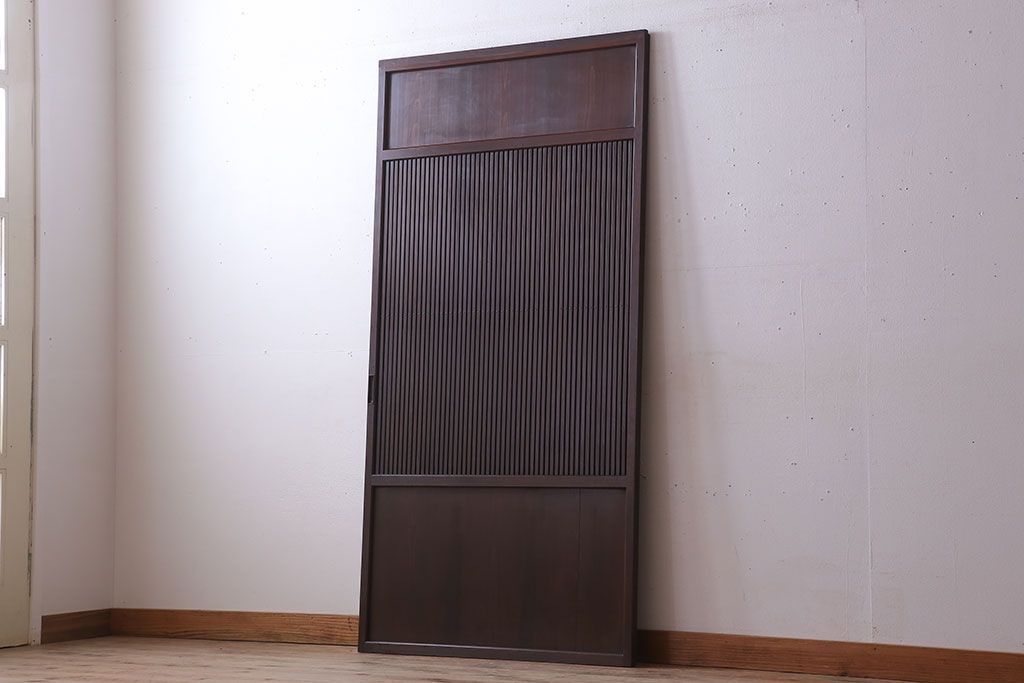 裏ガラス入り!アンティーク格子戸