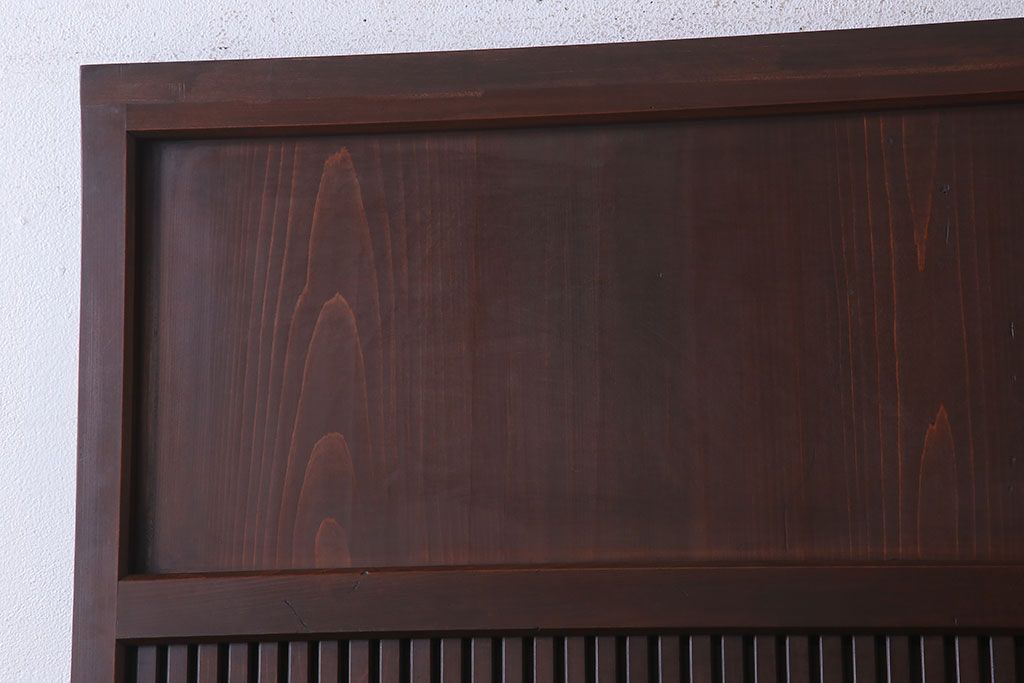 裏ガラス入り!アンティーク格子戸