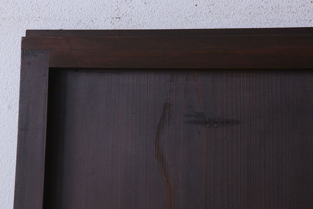 裏ガラス入り!アンティーク格子戸