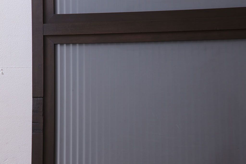 裏ガラス入り!アンティーク格子戸