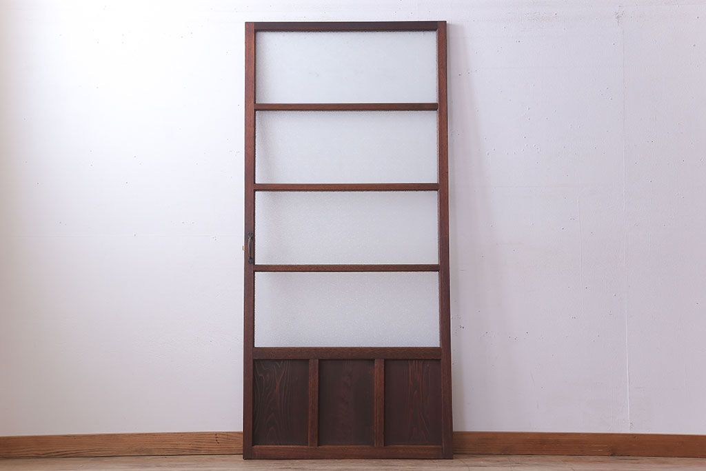 ダイヤガラス入り!レトロな和製アンティークドア