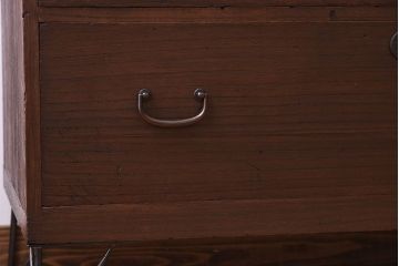 アンティーク家具　鉄脚付き!古い桐箪笥ローボード(1)