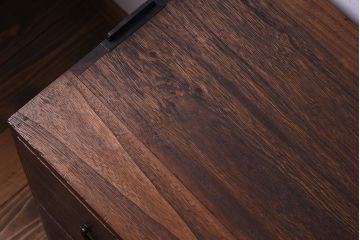 アンティーク家具　鉄脚付き!古い桐箪笥ローボード(1)