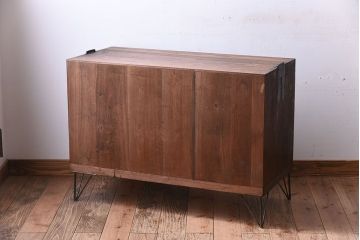 アンティーク家具　鉄脚付き!古い桐箪笥ローボード(1)