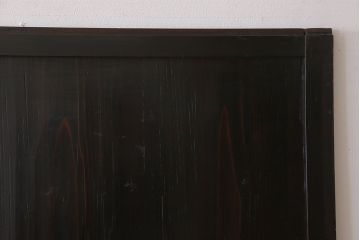 古民具・骨董　アンティークのクリアガラス帯戸4枚セット