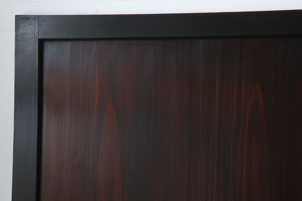 古民具・骨董　アンティークのクリアガラス帯戸4枚セット