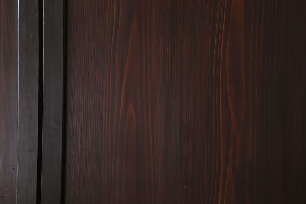 古民具・骨董　アンティークのクリアガラス帯戸4枚セット