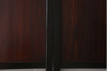 古民具・骨董　アンティークのクリアガラス帯戸4枚セット