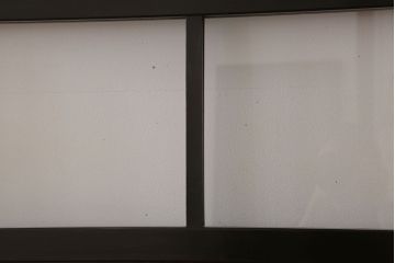 古民具・骨董　アンティークのクリアガラス帯戸4枚セット