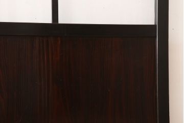 古民具・骨董　アンティークのクリアガラス帯戸4枚セット