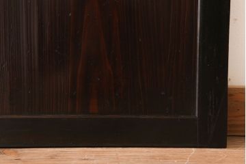 古民具・骨董　アンティークのクリアガラス帯戸4枚セット