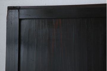 古民具・骨董　アンティークのクリアガラス帯戸4枚セット