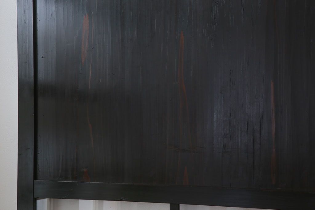 古民具・骨董　アンティークのクリアガラス帯戸4枚セット