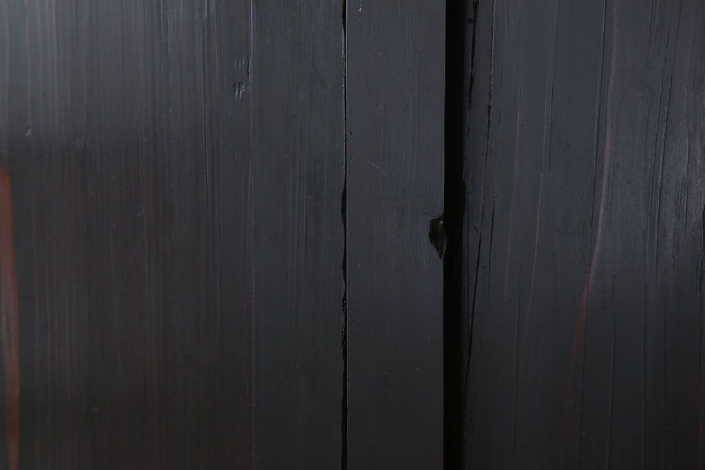 古民具・骨董　アンティークのクリアガラス帯戸4枚セット