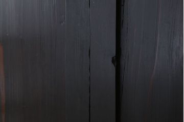 古民具・骨董　アンティークのクリアガラス帯戸4枚セット