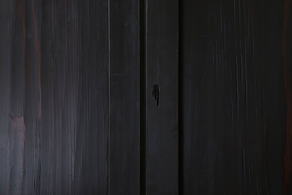 古民具・骨董　アンティークのクリアガラス帯戸4枚セット