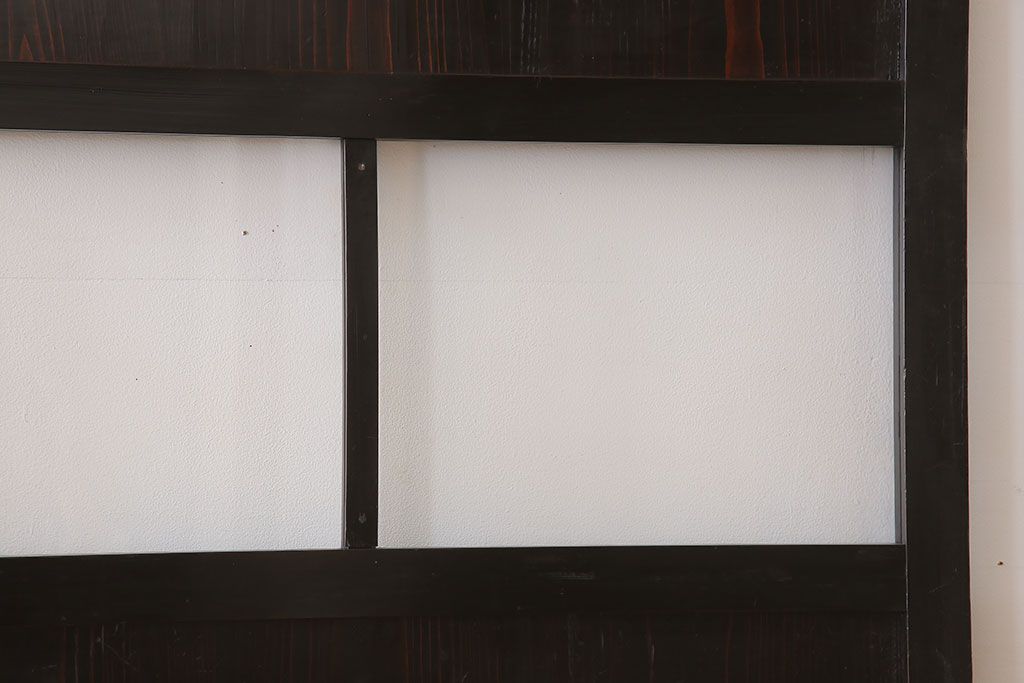 古民具・骨董　アンティークのクリアガラス帯戸4枚セット