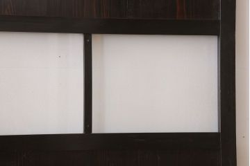 古民具・骨董　アンティークのクリアガラス帯戸4枚セット