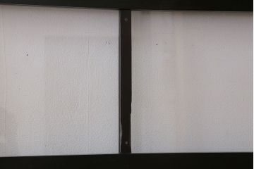 古民具・骨董　アンティークのクリアガラス帯戸4枚セット