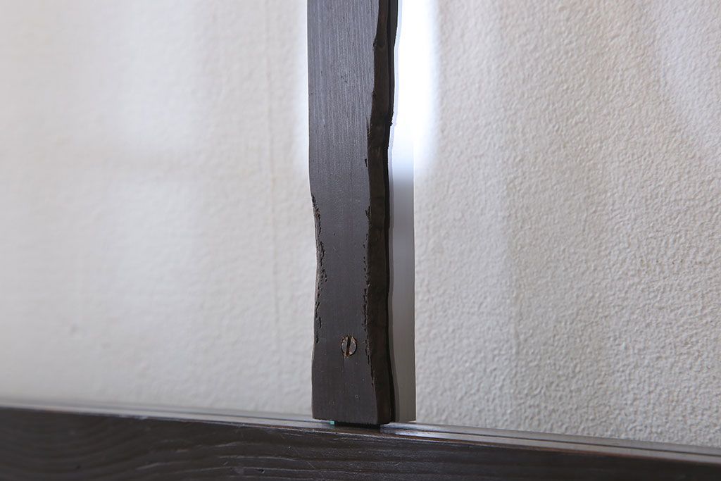 古民具・骨董　アンティークのクリアガラス帯戸4枚セット